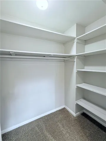 a close view of closet