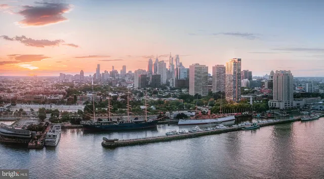 a view of a city with tall buildings