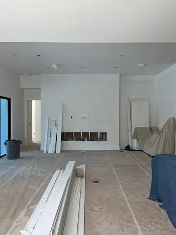 a view of a living room hardwood floor