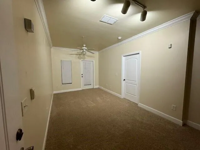 a view of a closet area