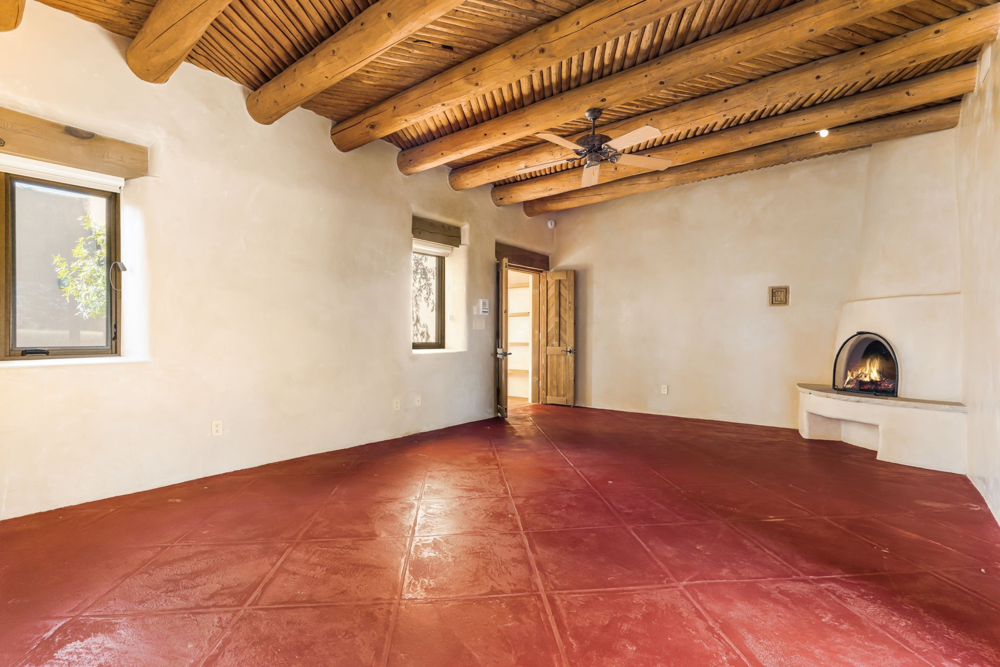 10 Antigua Road Santa Fe, NM 87508 - Photo 21 of 57 Beautiful wood ceilings in primary bedroom