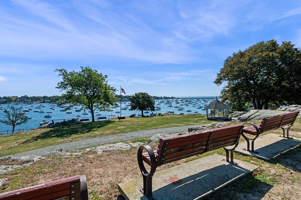 29 Front Street, Unit 2 Marblehead, MA 01945 - Photo 30 of 38 a view of a sitting area with furniture and garden
