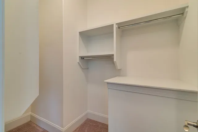 a close view of closet