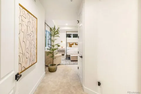 a view of entryway with livingroom and furniture