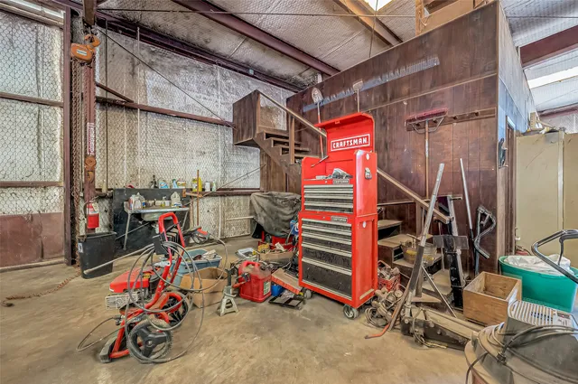a view of storage and utility room