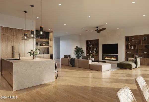 a front view of house with garage and yard