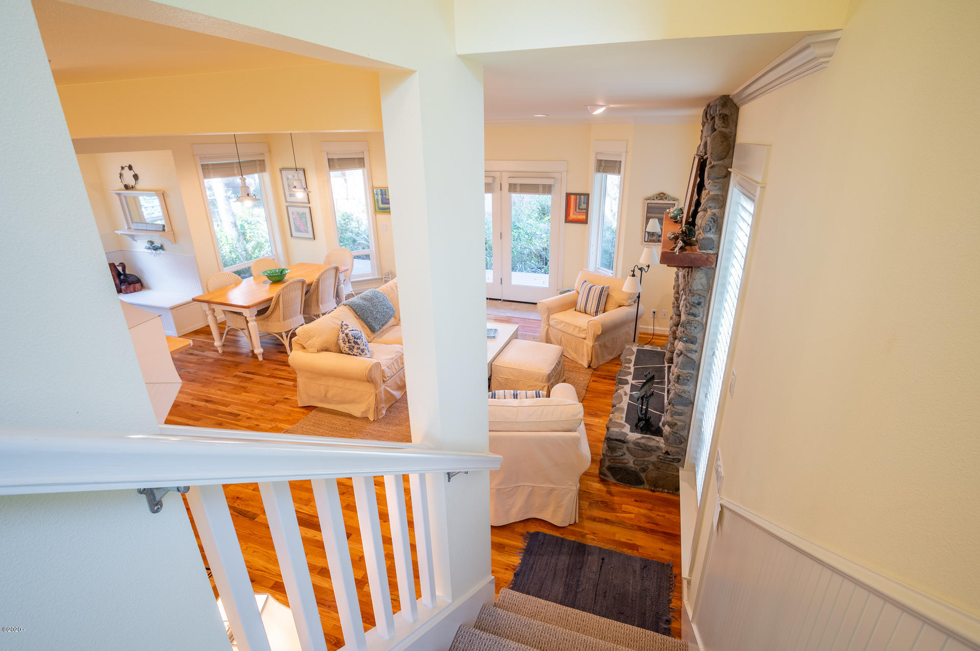 2100 Overleaf Loop Yachats, OR 97498 - Photo 20 of 51 Looking down to living room