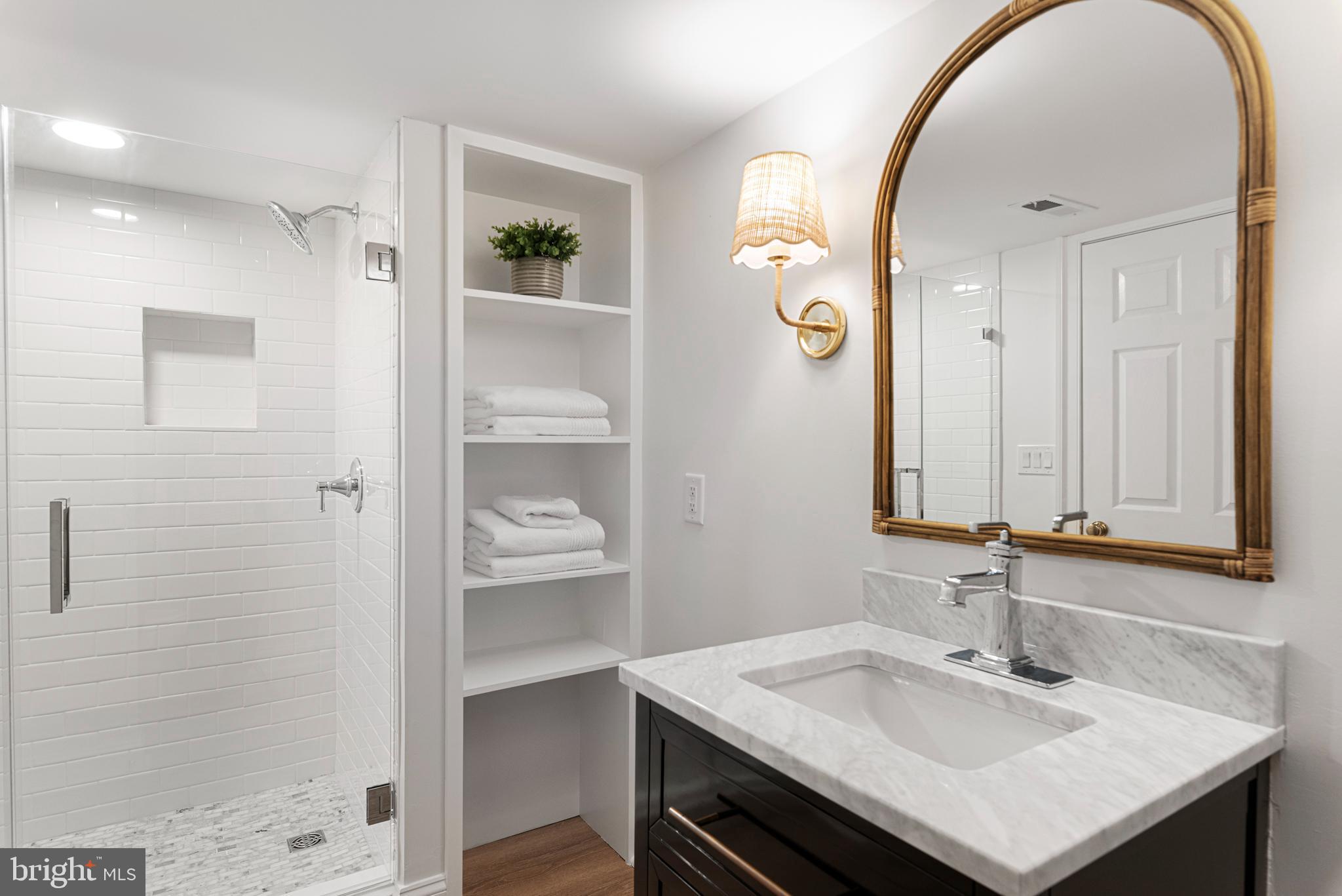1879 Whitehall Road Annapolis, MD 21409 - Photo 54 of 78 a bathroom with a sink and a mirror