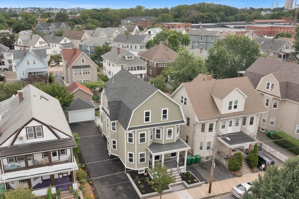 63 Kenmere Road, Unit 2 Medford, MA 02155 - Photo 42 of 42 an aerial view of residential houses with outdoor space and river