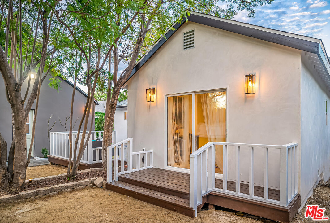 5619 Bellingham Avenue Valley Village, CA 91607 - Photo 44 of 48 a view of backyard with deck and outdoor seating