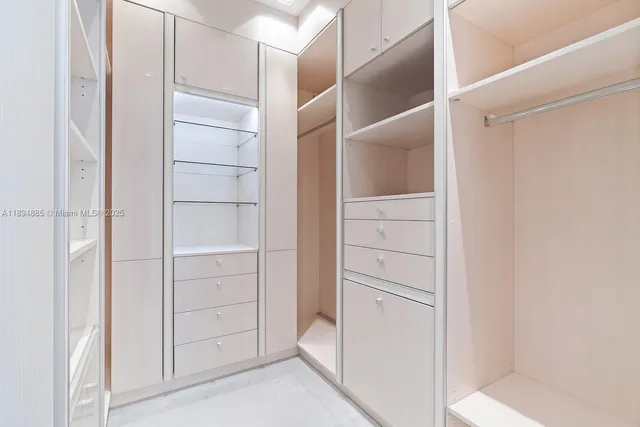 a view of walk in closet