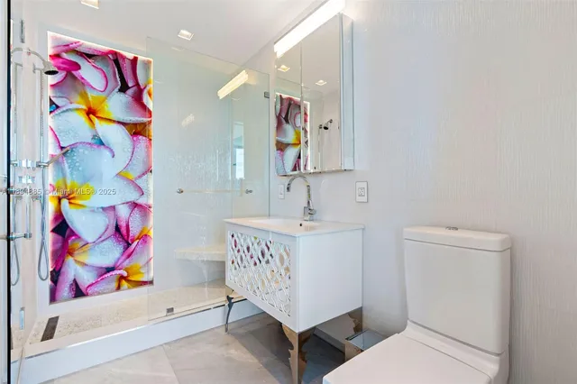 a bathroom with a sink a mirror and a bathtub