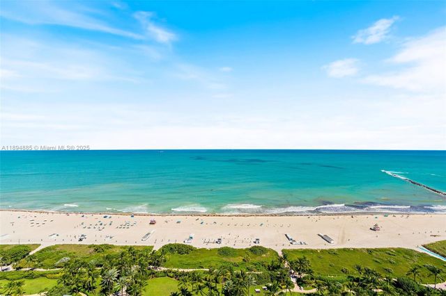 a view of an ocean beach