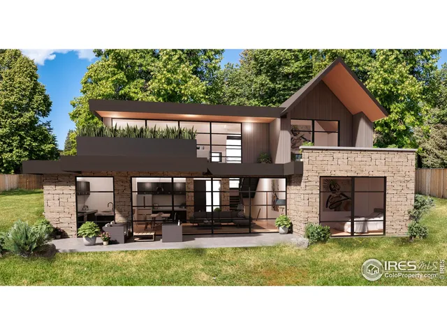 a house view with a garden space