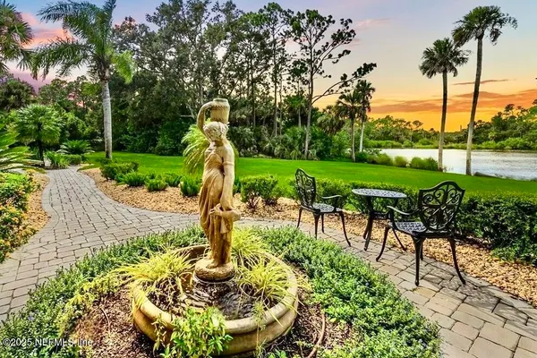a view of a lake from a balcony