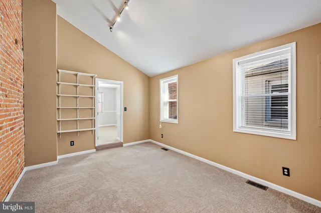 a view of an empty room