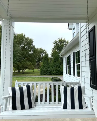 a view of balcony with deck