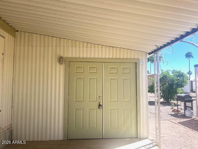 2605 South Tomahawk Road, Unit 187 Apache Junction, AZ 85119 - Photo 29 of 34 Double Doors to shed