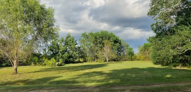 a view of a lake with a mountain in the background