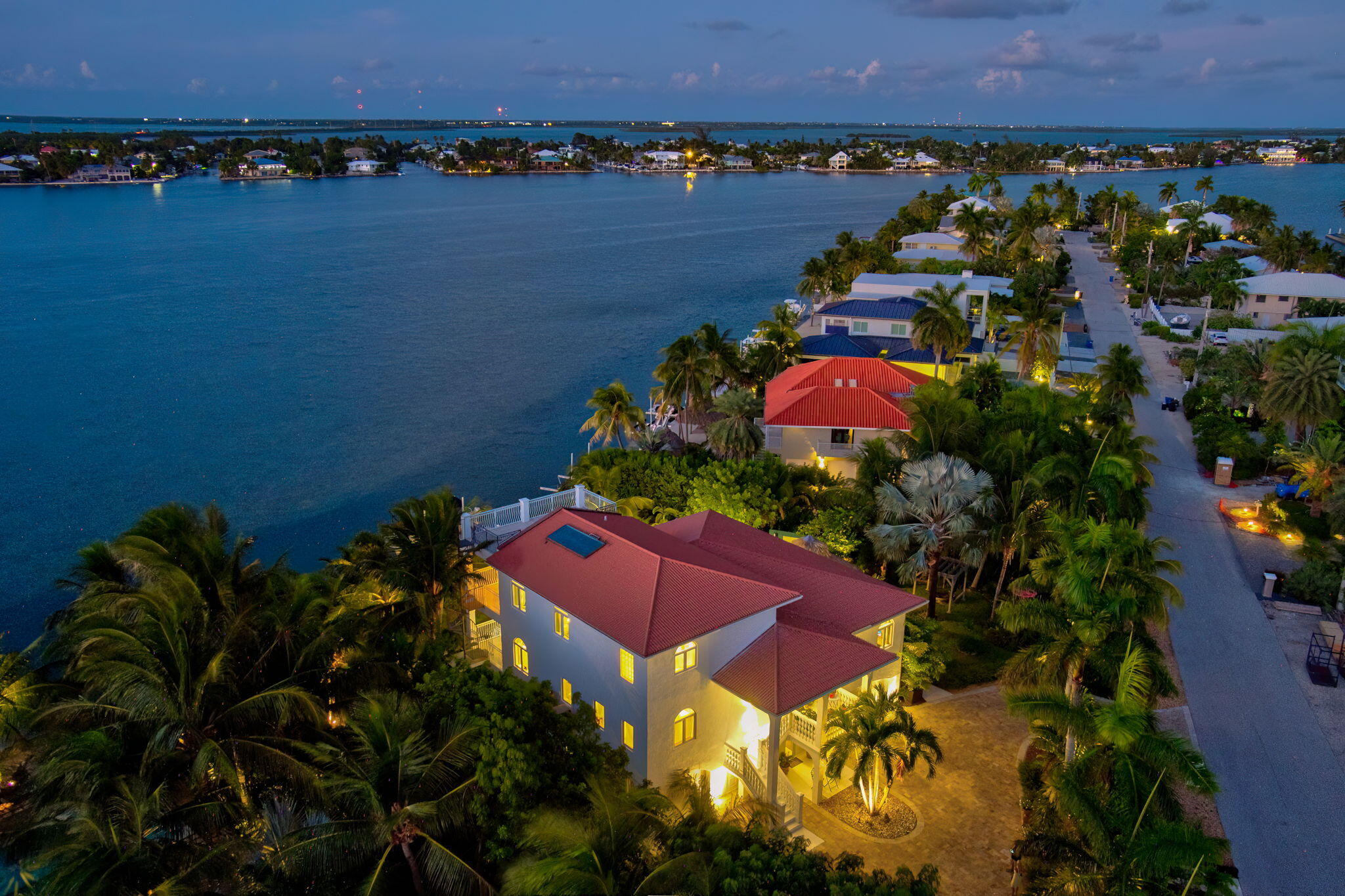 16705 Tamarind Road Sugarloaf, FL 33042 - Photo 5 of 83 Aerial twilight