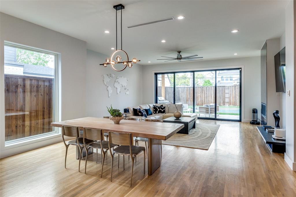 6215 Llano Avenue Dallas, TX 75214 - Photo 5 of 38 a very nice looking dining room with a large window table and chairs