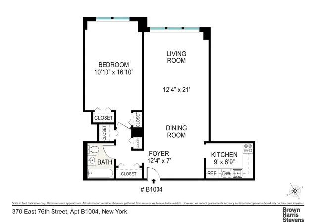 $695,000 | 370 East 76th Street, Unit B1004 | Lenox Hill