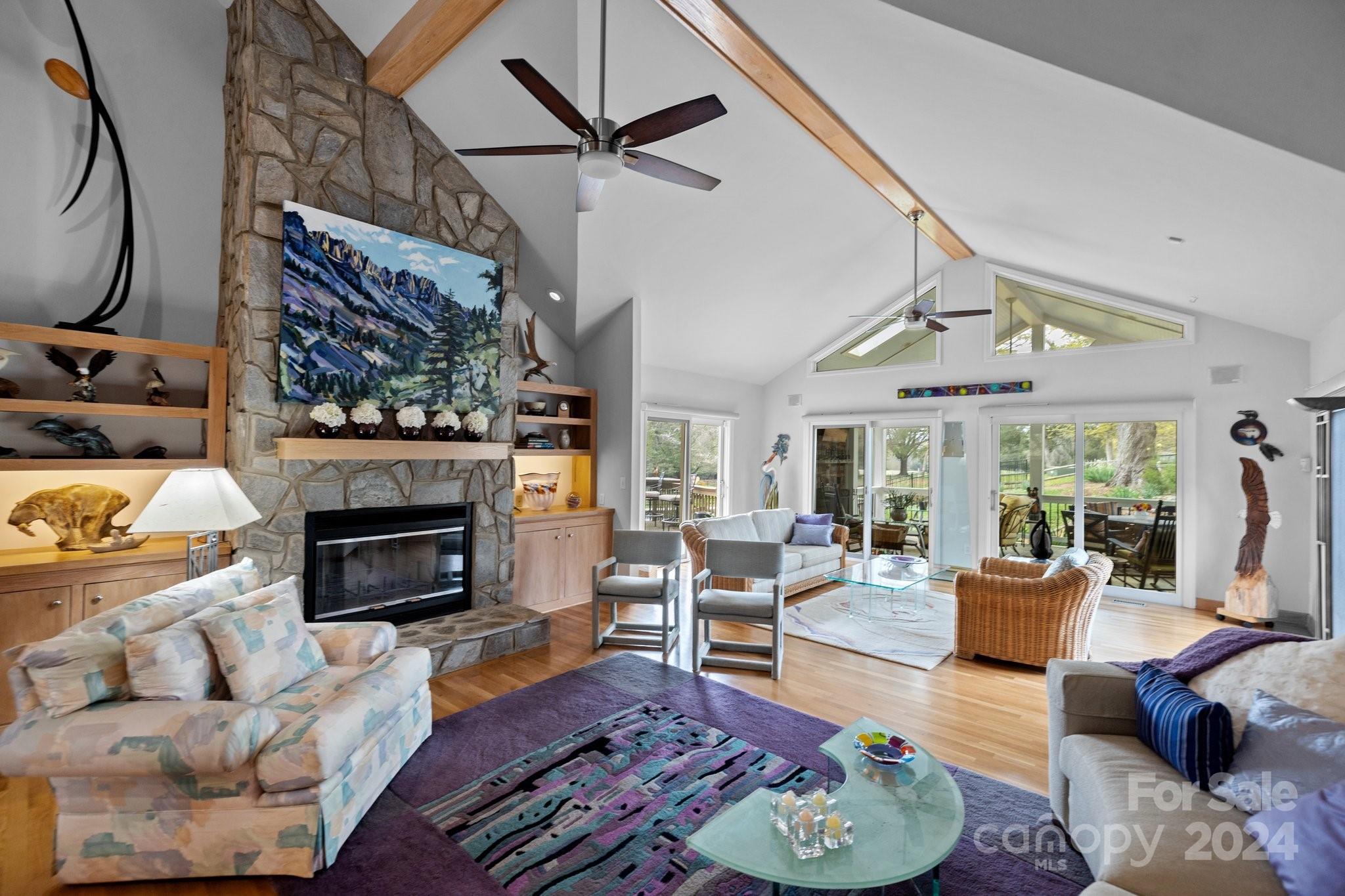 4500 Rounding Run Road Charlotte, NC 28277 - Photo 4 of 41 a living room with furniture and a fireplace