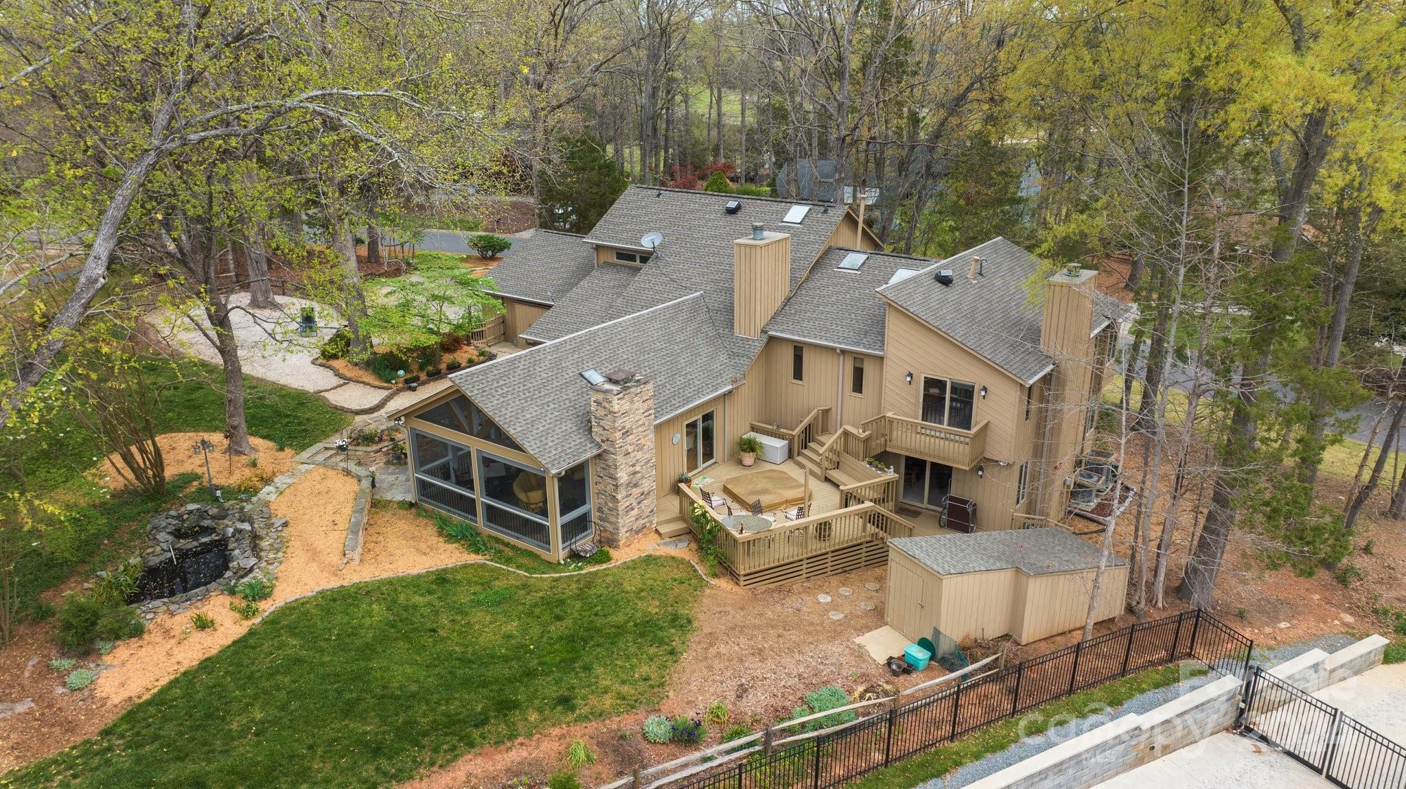 4500 Rounding Run Road Charlotte, NC 28277 - Photo 7 of 41 an aerial view of a house with a yard