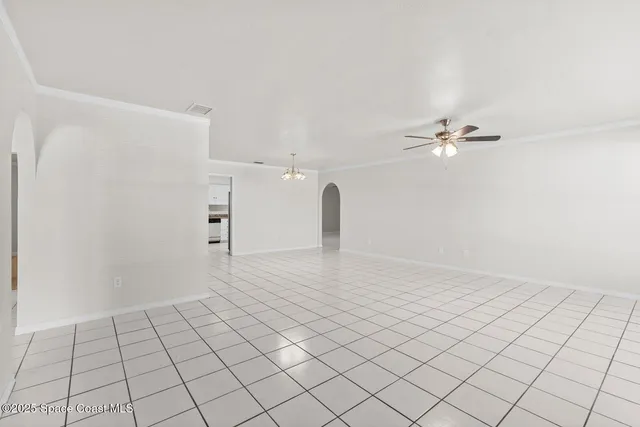 a view of an empty room