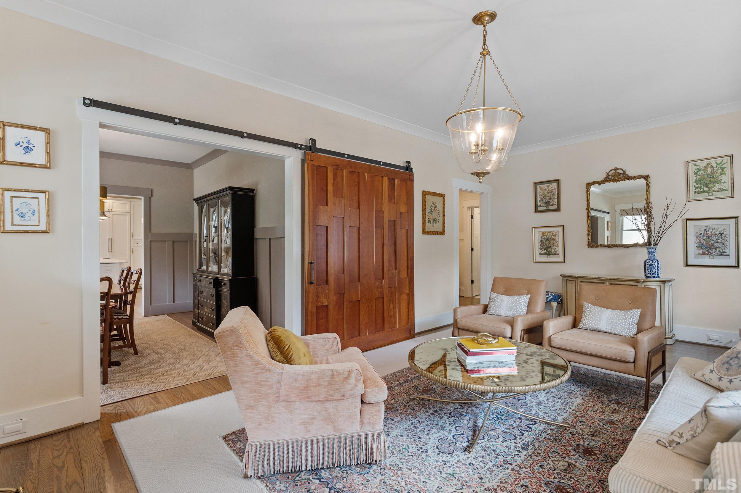 2511 Beechridge Road Raleigh, NC 27608 - Photo 11 of 45 a living room with furniture and wooden floor