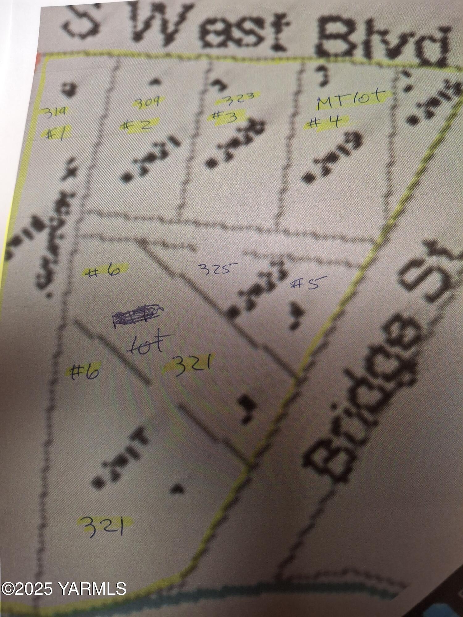321 W Boulevard South Granger, WA 98932 - Photo 10 of 10 Parcel Map