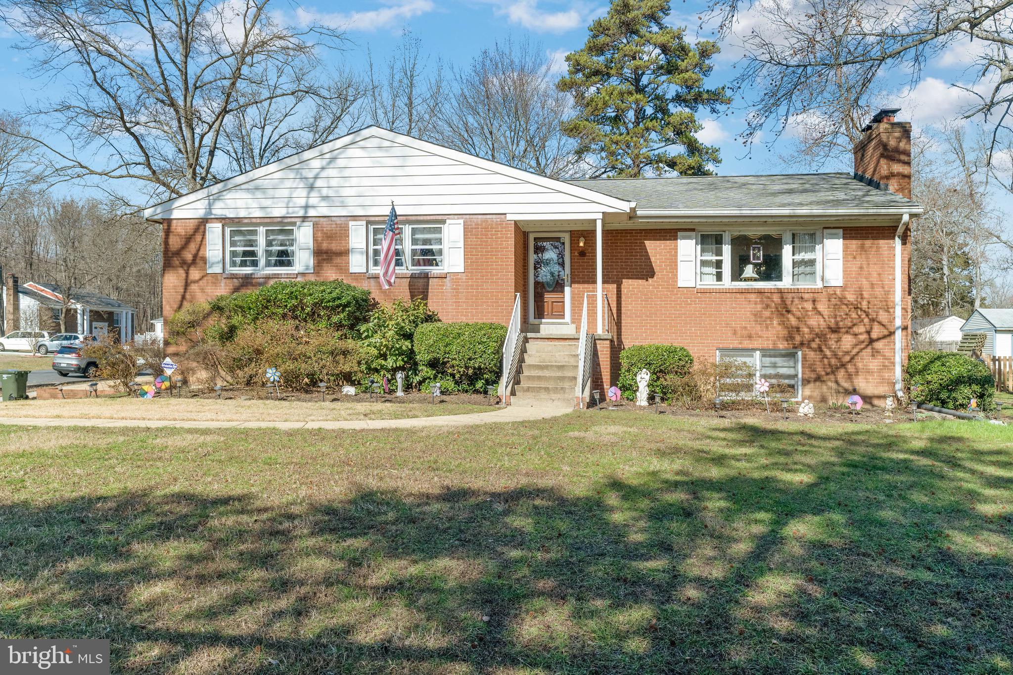 Brick rambler on over 1/2 acre