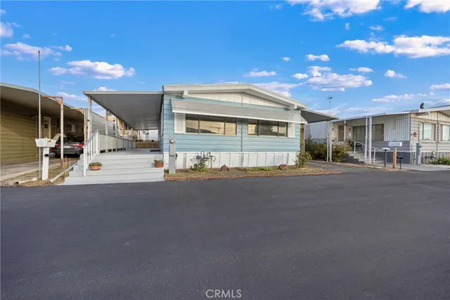 a view of a house with a patio