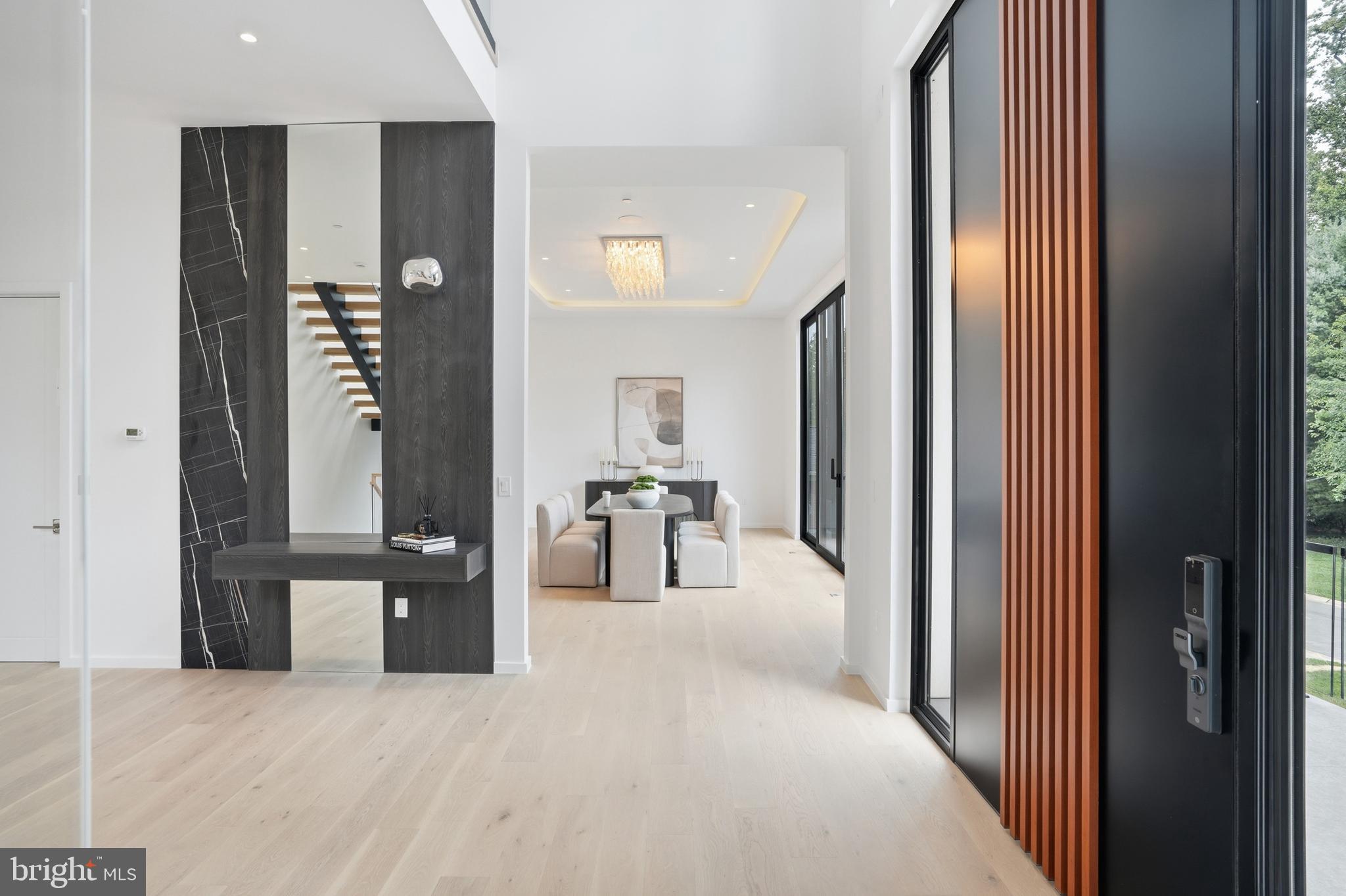6201 Plainview Road Bethesda, MD 20817 - Photo 7 of 100 Foyer Custom Panels & Dining Room