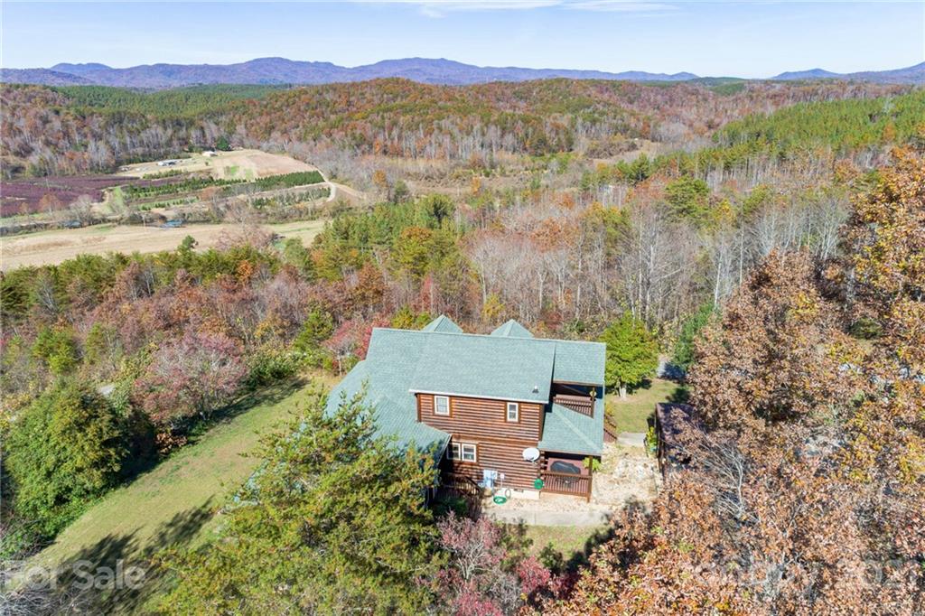 976 Freemantown Road Rutherfordton, NC 28139 - Photo 22 of 23 an aerial view of house with yard and mountain view in back