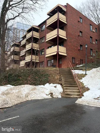 a front view of a building