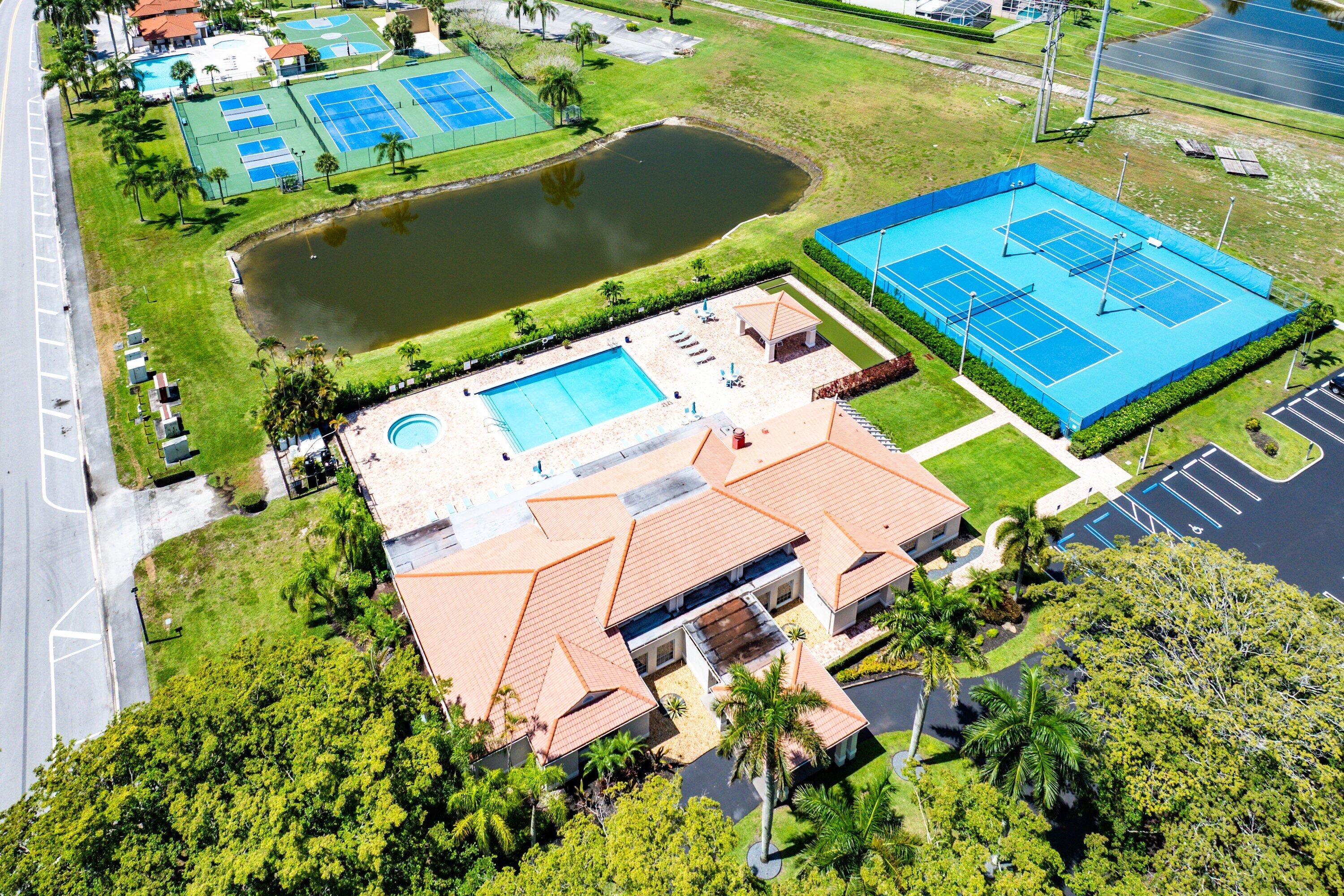 11163 180th Court South Boca Raton, FL 33498 - Photo 17 of 22 an aerial view of a house with a garden