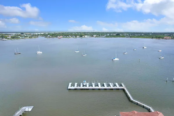 a view of small space with a lake view