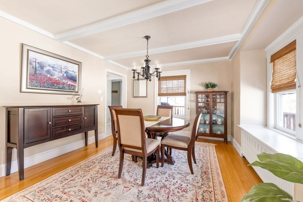60 High Street Needham, MA 02494 - Photo 10 of 32 a dining room with furniture window and wooden floor