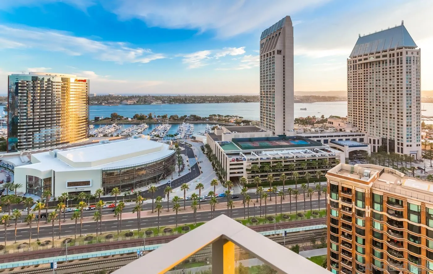 550 Front Street, Unit 1908 San Diego, CA 92101 - Photo 20 of 27 a city view with tall buildings