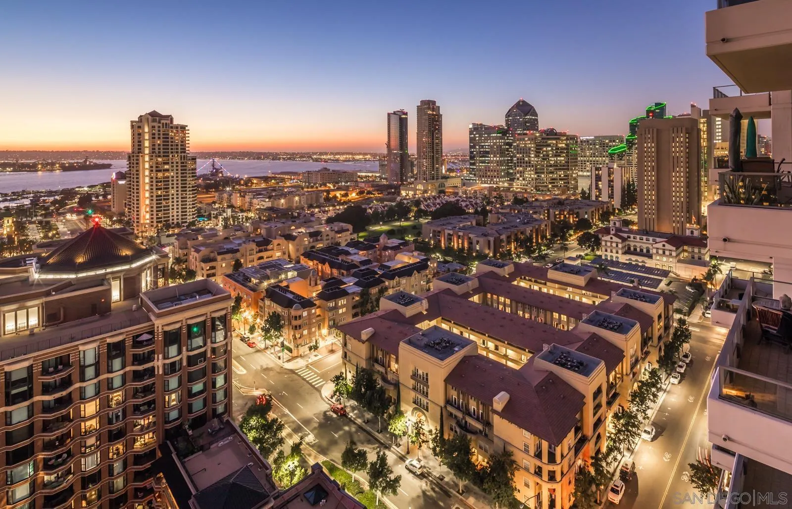550 Front Street, Unit 1908 San Diego, CA 92101 - Photo 2 of 27 a view of a city with tall buildings