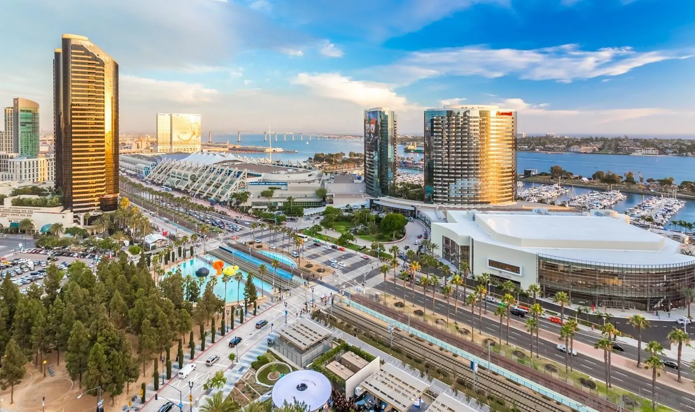 550 Front Street, Unit 1908 San Diego, CA 92101 - Photo 21 of 27 a city view with tall buildings
