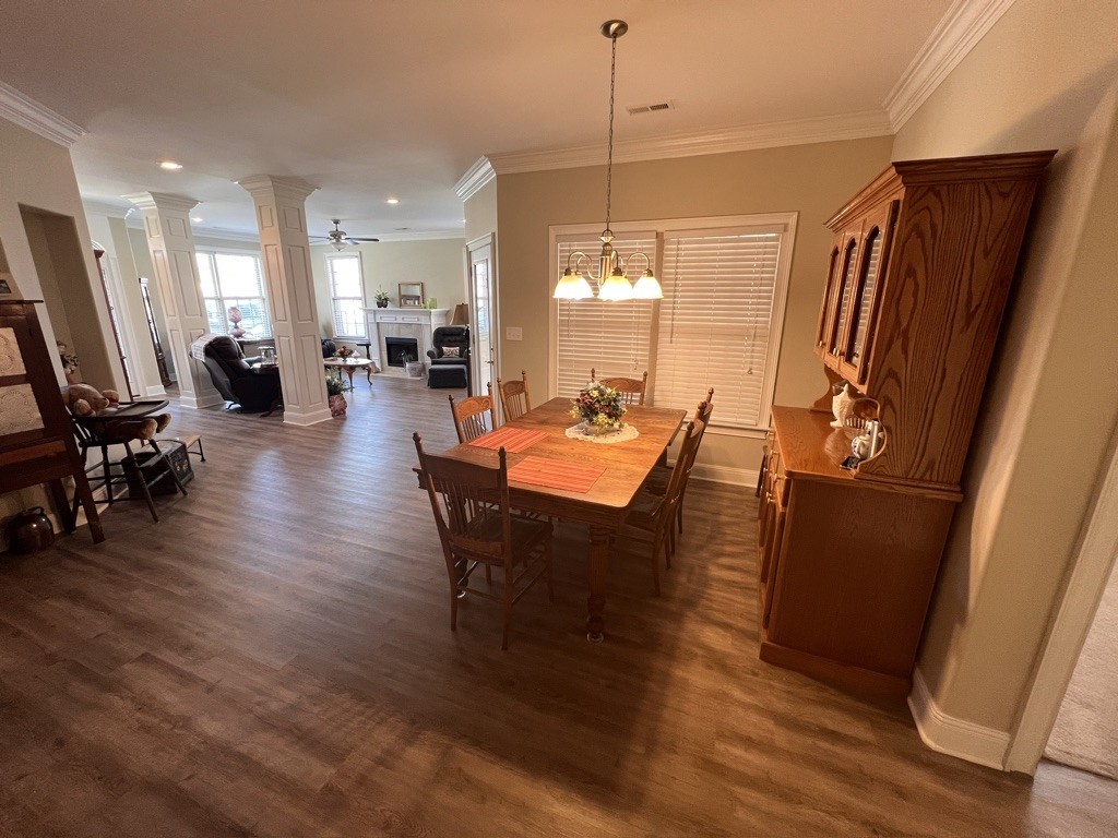 116 Riley Circle Fayetteville, TN 37334 - Photo 11 of 30 a view of a dining room with furniture window and wooden floor