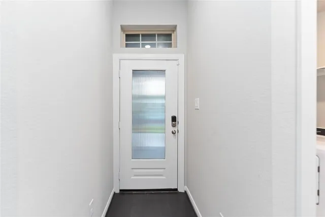 a view of front door