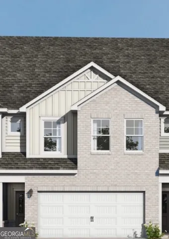 a house view with a lake view