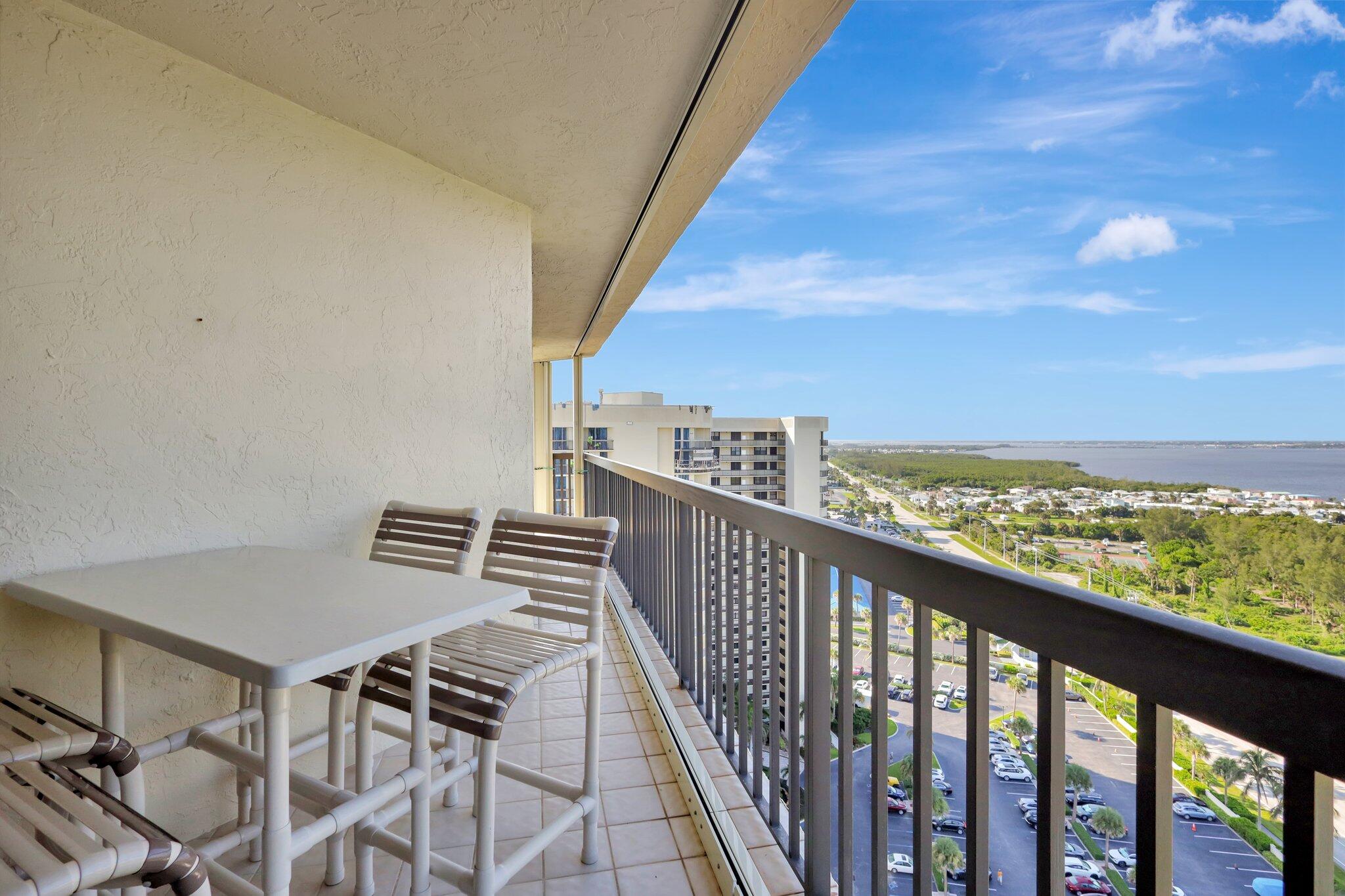 9500 South Ocean Drive, Unit PH10 Jensen Beach, FL 34957 - Photo 3 of 41 a view of balcony with furniture