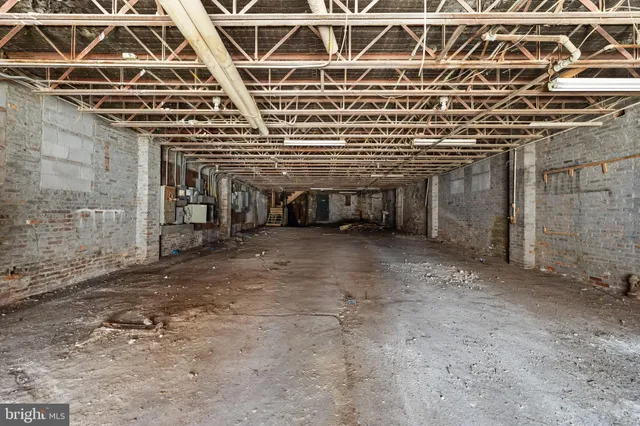 a view of an entrance of the building