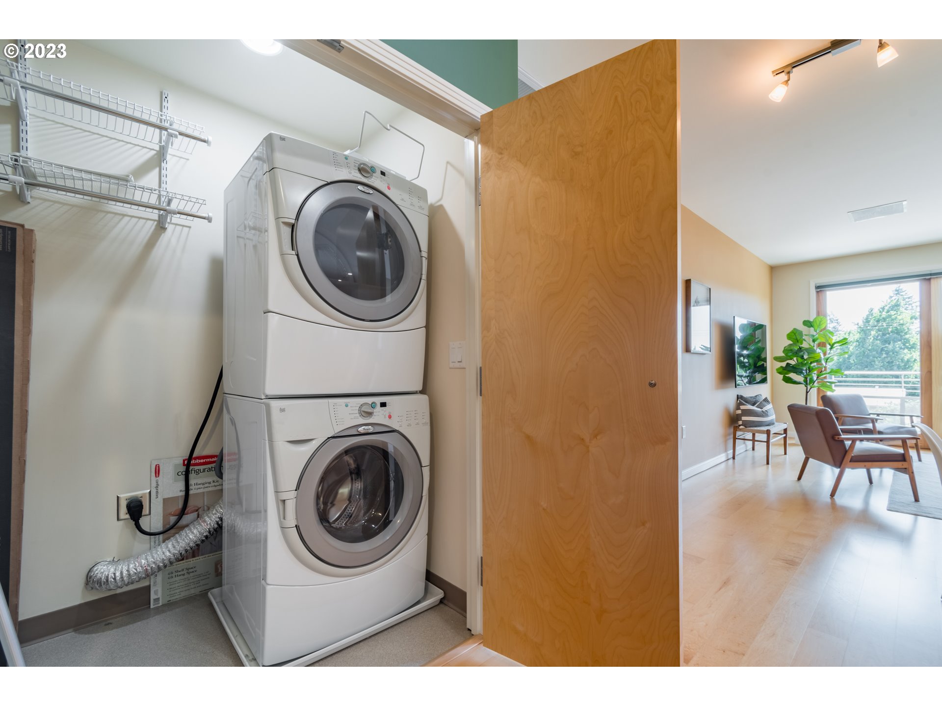1375 Olive Street, Unit 308 Eugene, OR 97401 - Photo 17 of 35 a utility room with sink dryer and washer