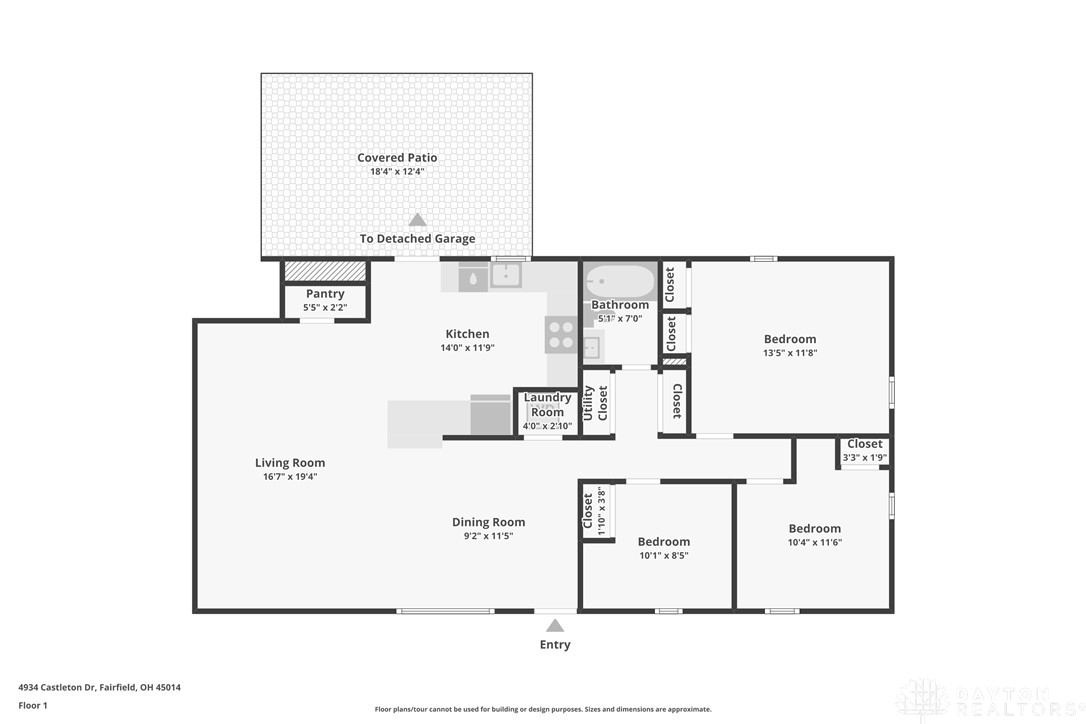 4934 Castleton Drive Fairfield, OH 45014 - Photo 36 of 36 This floor plan offers a practical layout with well-defined living spaces and ample storage.