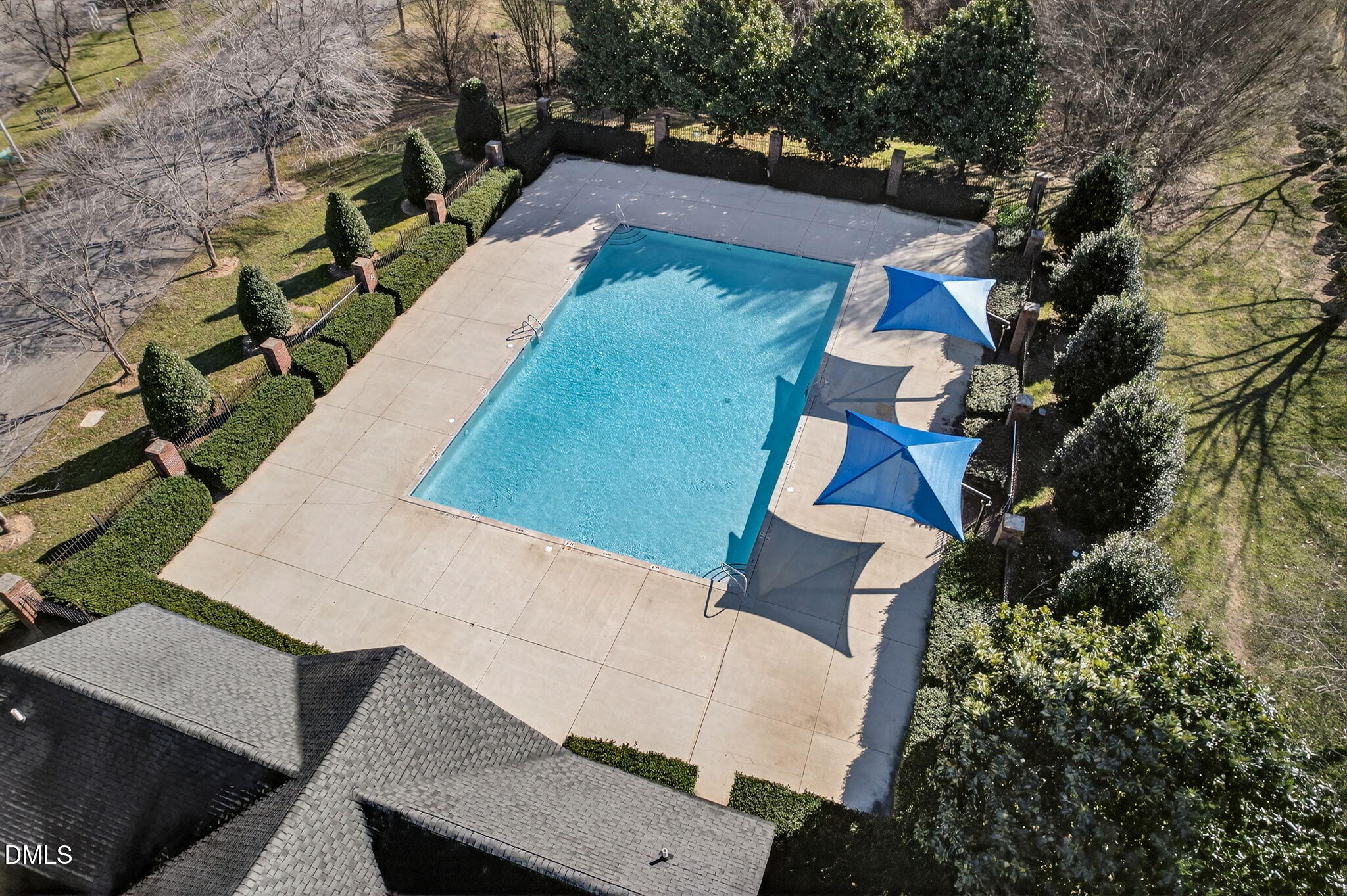 1911 Falls Landing Drive, Unit 203 Raleigh, NC 27614 - Photo 35 of 39 an aerial view of house with yard